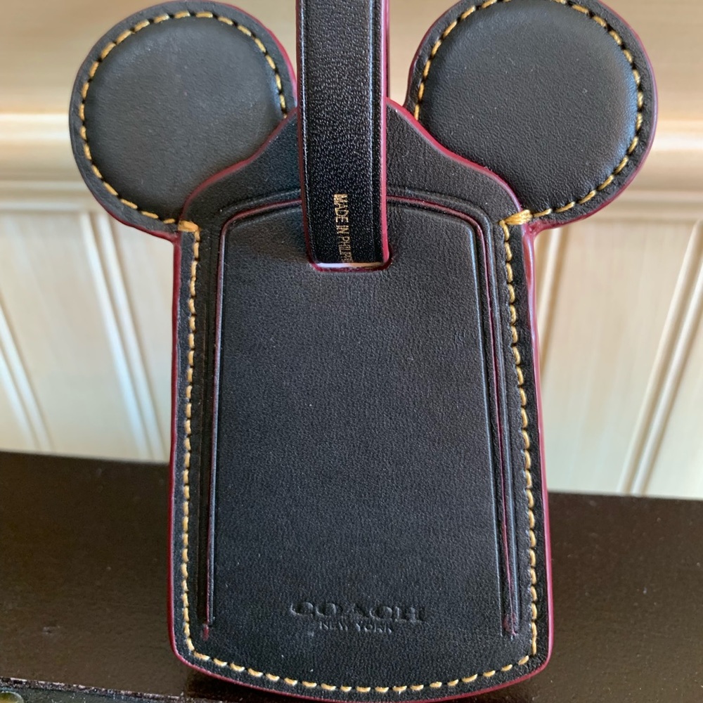 Coach Mickey Mouse Luggage Tag